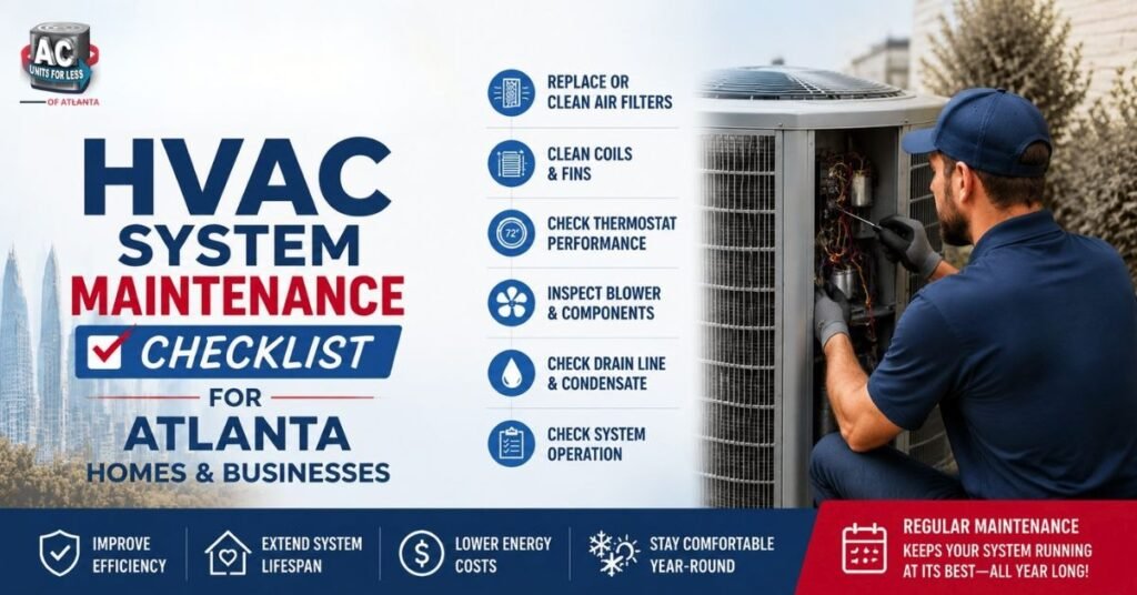 HVAC System Maintenance Checklist for Atlanta