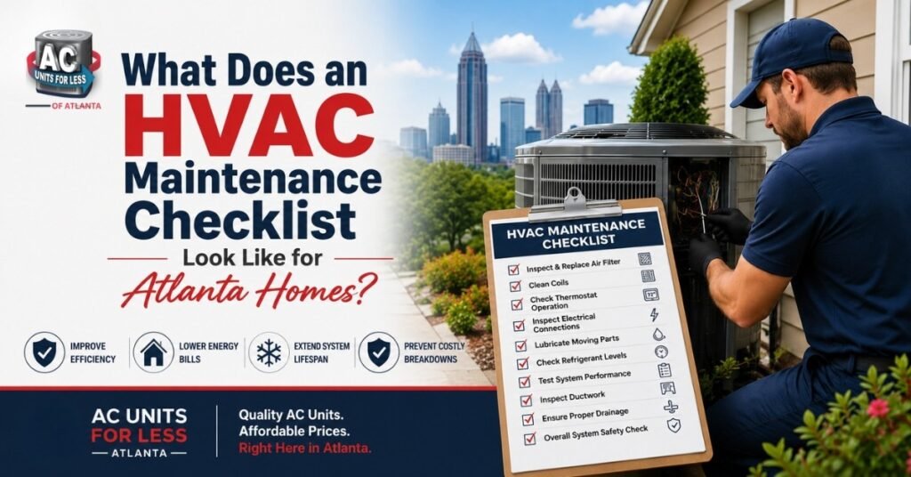 HVAC Maintenance Checklist for Atlanta Homes