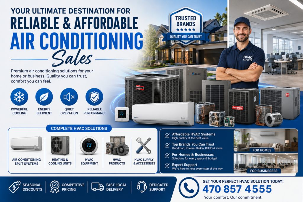 Your Ultimate Destination for Reliable and Affordable Air Conditioning Sales