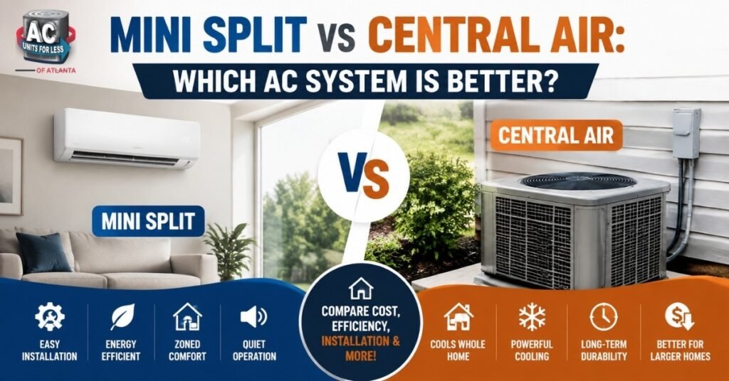 Mini Split vs Central Air: A Complete Guide to Choosing the Right AC System