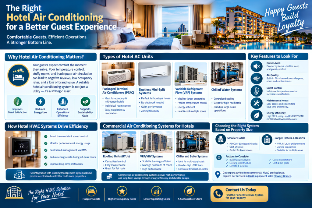 Choosing the Right Hotel Air Conditioning System for Your Property
