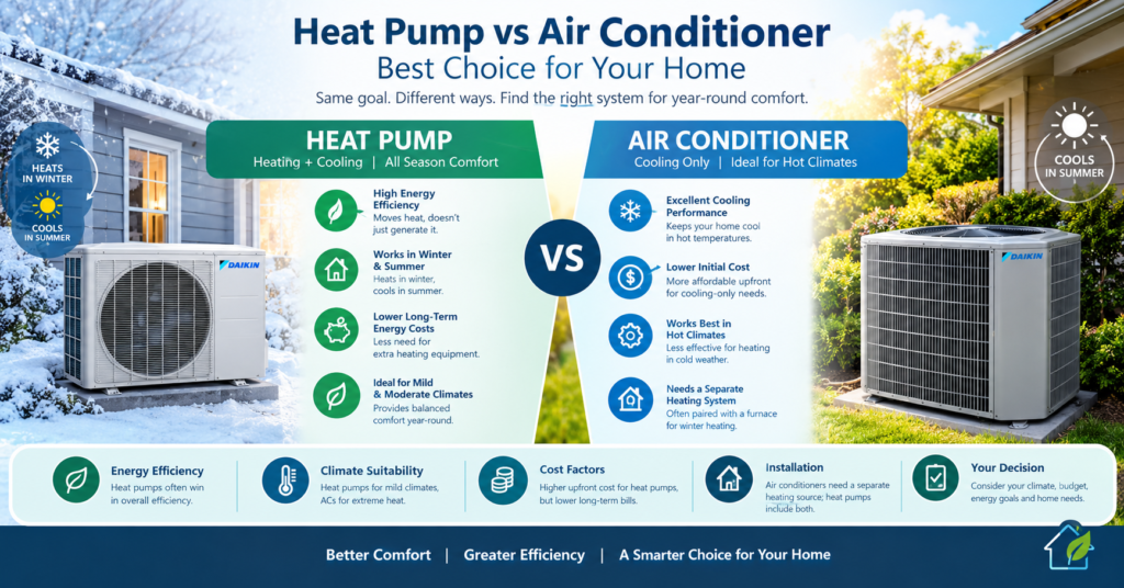 Heat Pump vs Air Conditioner Which System Is Better for Your Home