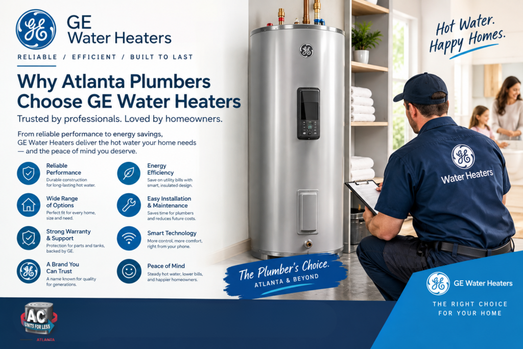 Why Atlanta Plumbers Choosing GE Water Heaters