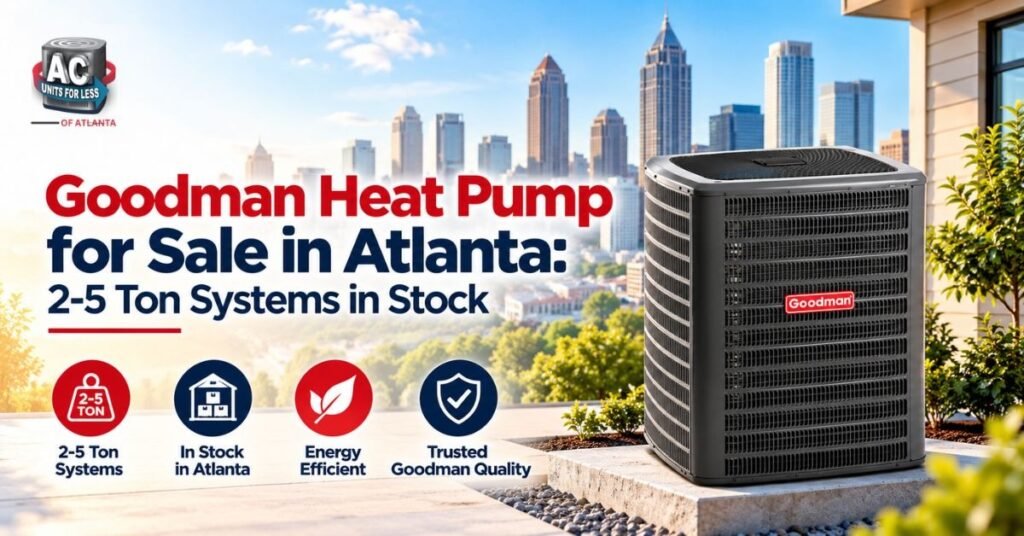 Goodman Heat Pump for Sale in Atlanta: 2-5 Ton Systems in Stock
